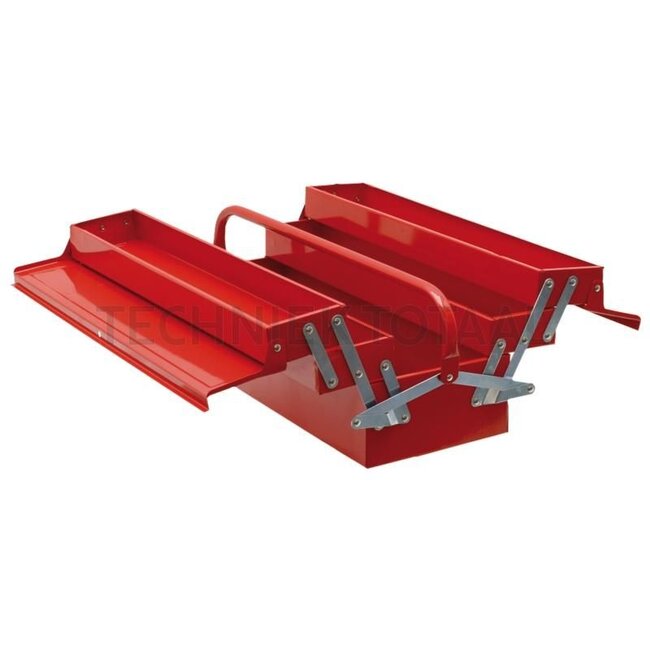 Werkzeugkasten rot 550 x 200 x 208 mm - 6802L, 06802L