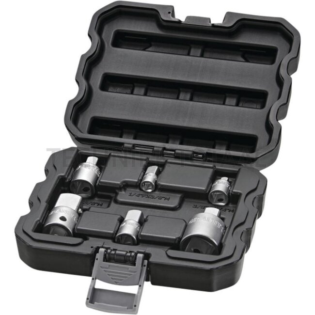 GRANIT BLACK EDITION Adaptor set 1/4"+3/8"+1/2" 6 pcs.
