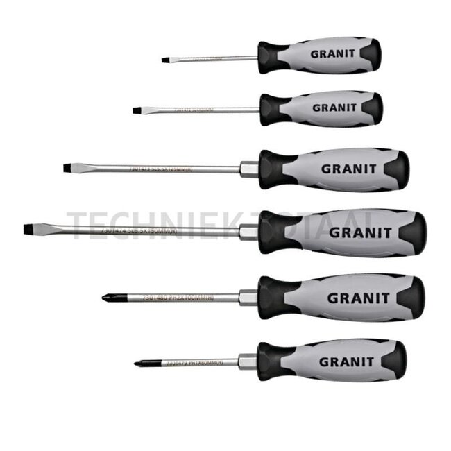 GRANIT BLACK EDITION Schraubendreher-Satz 6-tlg. - 73014650