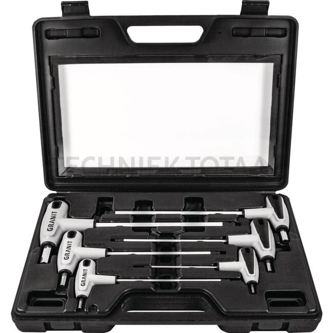 GRANIT BLACK EDITION T-handle hex keys 6-pcs. - 73016540