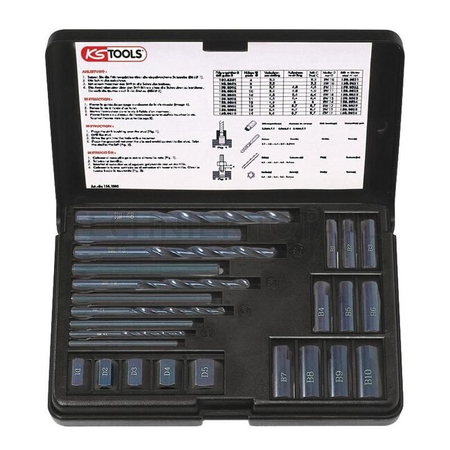 KS Tools Gewindeausdreh-Satz, 25-tlg. - 1501305 - Referentienr.: 150.1305