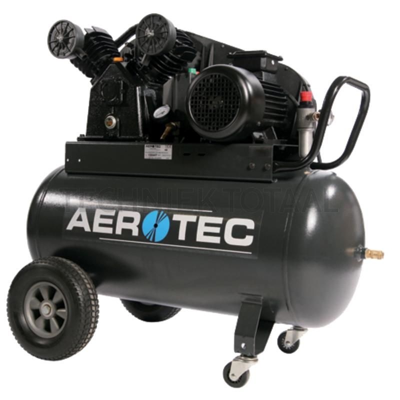AEROTEC Zuigercompressor 90 liter, 10 bar, 975 x 380 x 790 mm, 450 l/min