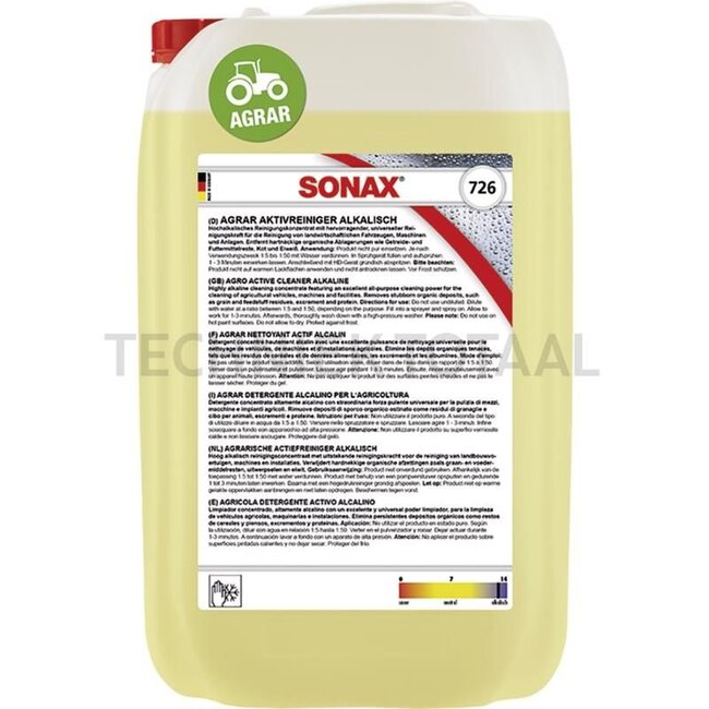 SONAX AGRICULTURAL active cleaner Alkaline - 7267050, 07267050