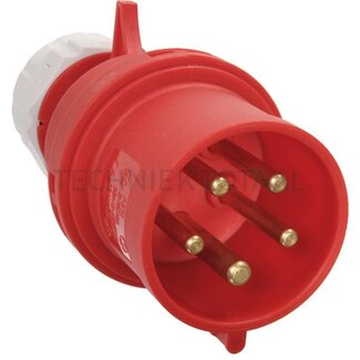 CEE-Stecker 5-polig, 400 V, 16 A, IP44