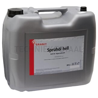 GRANIT Sprühöl klar hellgelb - 20 Liter