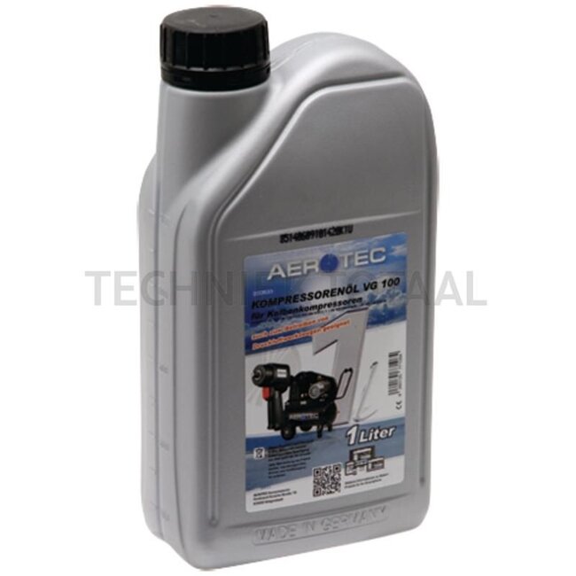 Compressor-olie VG 100 - 1 liter - 610200633, 25599000 | Inhoud: 1 liter | Uitvoering: Minerale olie voor elke zuigercompressor.