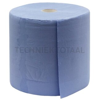 Putzrolle 3-lagig blau 370 x 380 mm, 1000 Bogen - 1 Rolle