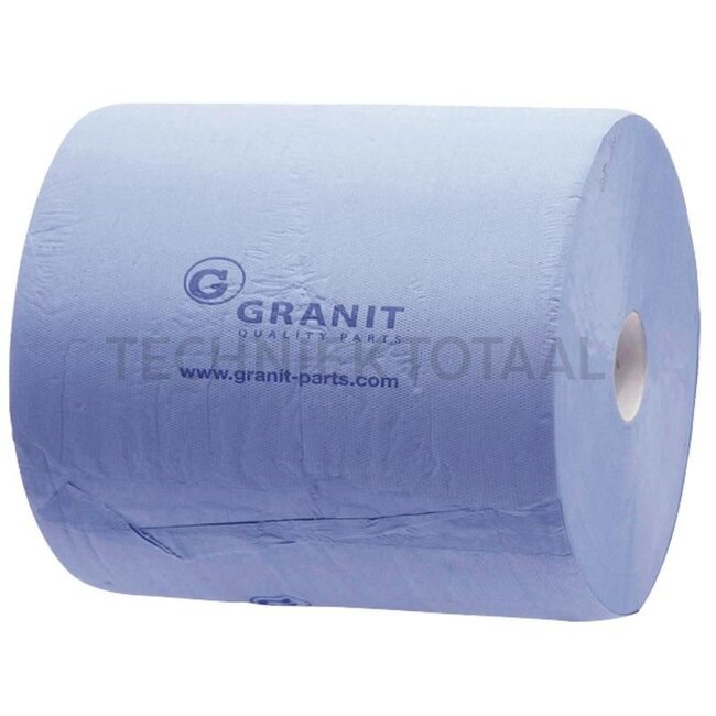 Putzrolle 3-lagig blau 370 x 380 mm, 1000 Bogen - 1 Rolle