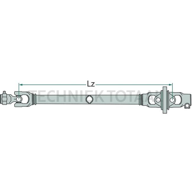 Weasler Gelenkwelle einseitig Weitwinkel 1210 mm, Größe F248°, AW35-80°, 52/80 pk