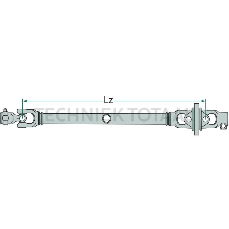 Weasler Aftakas éénzijdig groothoek 1210 mm, grootte F248°, AW35-80°, 52/80 pk, foto 2 van 2