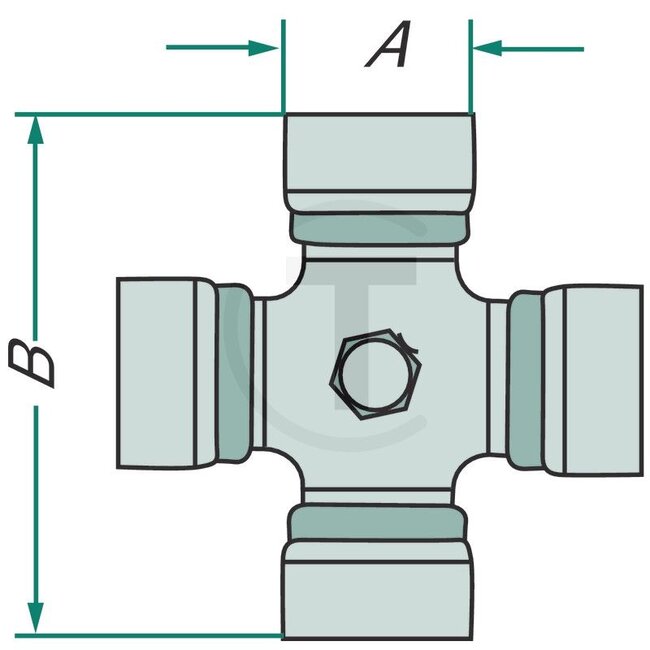 Walterscheid Universal joint - 395116403, 21.00.141, 116403, 1116403 | Type: PTO shaft drive | Size: 2300 | Maintenance: Every 20 hours | A (mm): 27 | B (mm): 74,6 | Universal joint size (mm): 27 x 74,6 | Series W 1x BBS• 20 hour lubrication interval <BR> • Complete w