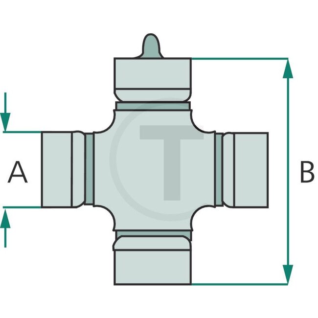 BONDIOLI & PAVESI Universal joint Maintenance every 50 hours - 4154120G0012R40, 4120G0012R40 | Size: 5, S5, S6, G5 | A (mm): 30,2 | B (mm): 79,4