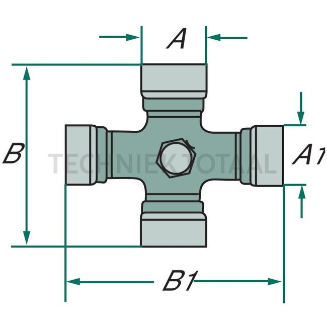 Walterscheid Universal joint - 395135075, 35.06.141, 1135075, 135075 | Type: PTO shaft drive | Size: 2480 | Maintenance: Every 20 hours | A (mm): 32 | B (mm): 76 | A1 (mm): 27 | B1 (mm): 94 | Universal joint size (mm): 32 x 76 x 27 x 94 | Series W 1x BBS• 20 hour lubr