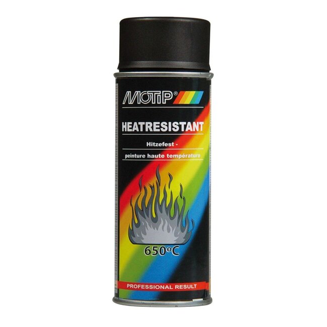 Motip Hittebestendige lak zwart 400ml