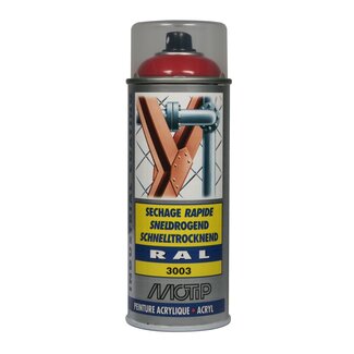 Motip Industrial Verf RAL 3000 vuurrood - 400ml