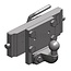 Sauermann Trekhaak - 711200101, D02941711 | Railbreedte: 330 mm | Geleidebreedte: 32 mm | Vergrendelpen Ø: 25 mm | Oplegdruk: 350 kg | D-waarde: 28,8 kN | Plaathoogte: 137 mm | Kleur: zwart | Vergrendeling: kogel 50
