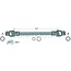 ROTARO PTO shaft 1 3/8" 6 spline, 860 mm, R10, triangular
