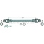 ROTARO Zapfwelle 1 3/8" 6 Keilnut x 1" 15 Keilnut, 860 mm, R10, dreieckig