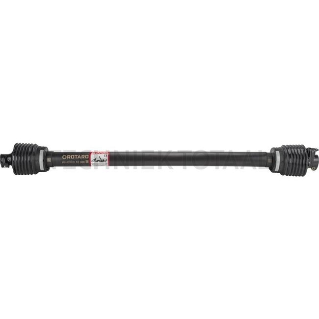 ROTARO PTO shaft with shear bolt coupling 1210 mm, 50 / 77 pk, lemon