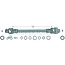 ROTARO Zapfwelle Freilauf linksdrehend 1210 mm, 50 / 77 pk, dreieckig