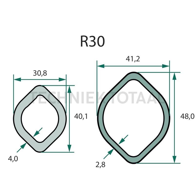 ROTARO Aftakas 1210 mm, 50 / 77 pk, citroen, foto 2 van 2