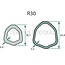 ROTARO PTO shaft 1210 mm, 50 / 77 pk, triangular