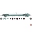 ROTARO PTO shaft with overrunning clutch anticlockwise R30 860 mm, lemon, 50 / 77 pk