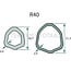 ROTARO PTO shaft R40 860 mm, triangular, 62 / 97 pk