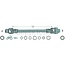 ROTARO PTO shaft with overrunning clutch clockwise R80 1210 mm, 108 / 167 pk