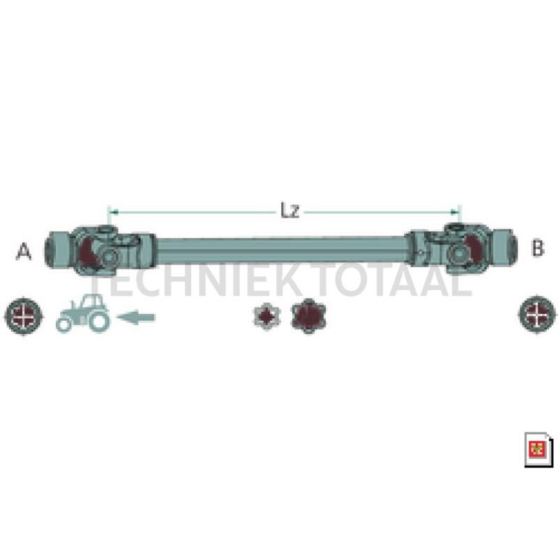 ROTARO Aftakas R80 ster, 860 mm, 108 / 167 pk, foto 2 van 2