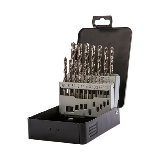 Labor Metaalborenset DIN338 HSS-G Geslepen 19-delig 1-10mm x0.5mm