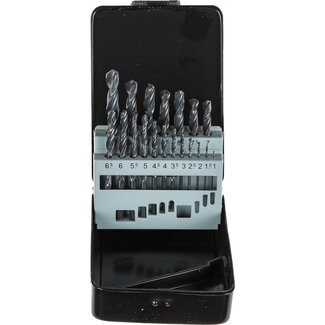 Labor Ensemble de perceuses métalliques DIN338 HSS-R roulé en rouleaux de 25 pièces 1-13 mm x 0,5 mm