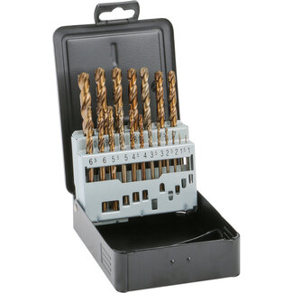 Labor HSS Cobalt Drill Bit Set Ground 19-piece