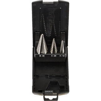 Labor HSS Step Drill Bit Set 3-piece