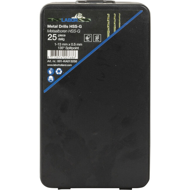 Labor Perceuse métallique HSS meulée 25 pièces