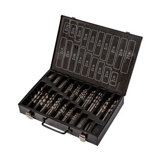 Labor Boîtier de perceuse métallique DIN338 HSS-R rouleau laminé de 170 pièces 1-10mm x 0,5mm