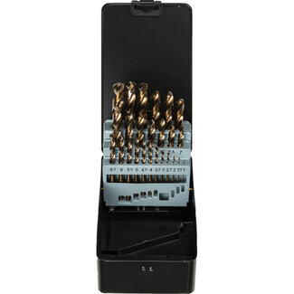 Labor HSS Cobalt Drill Bit Set Ground 25-piece