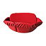 Zitkussen rood rugleuning ca. 12-18 cm