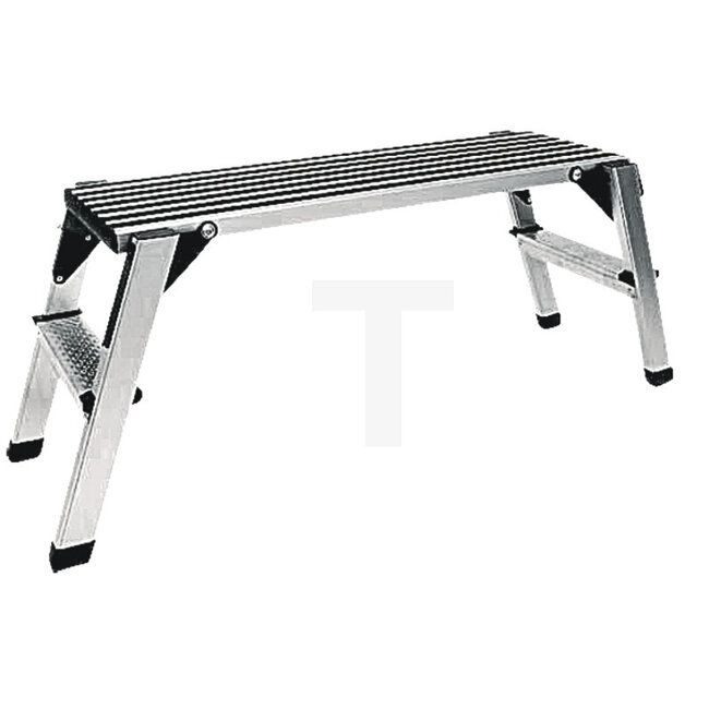 Aluminium working platform 1300 mm | 480 mm | 150 kg | folding - 20920L