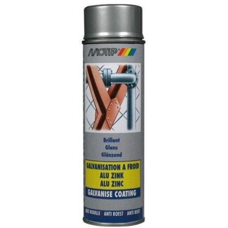 Motip Zinc spray aluminium - 500 ml
