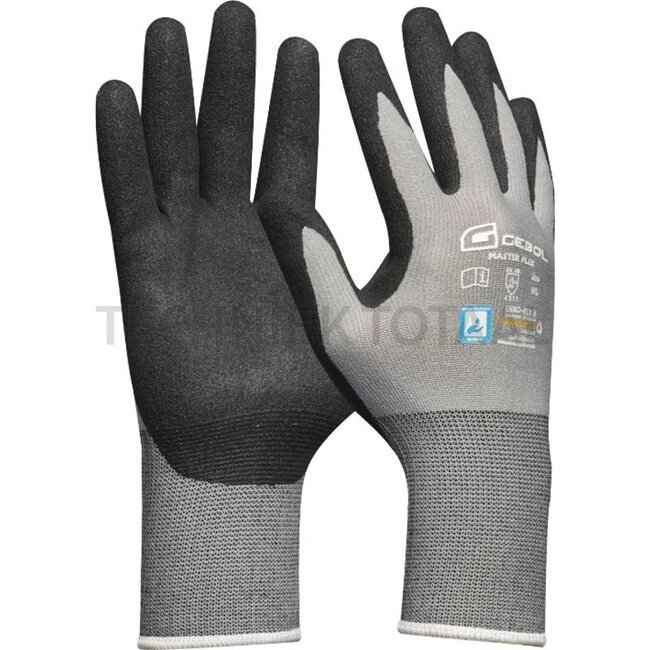 Gebol Flexible work gloves, size M - 1 pair