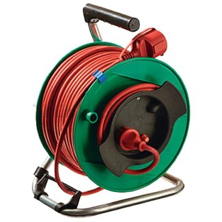 Sicherheits-Gerätetrommel 25 Meter, 250 V / 16 A, H05RR-F 3 G1,5, IP44