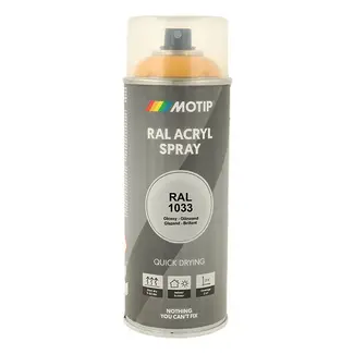 Motip Verf Industrial RAL1033 Dahlia geel - 400ML spuitbus