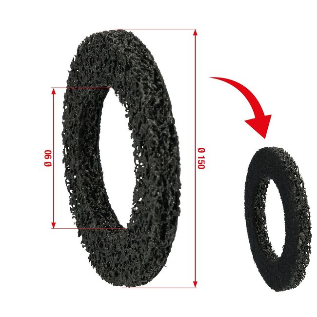 KS Tools Replacement disk for wheel hub grinder, Ø 150 mm - 100.5077