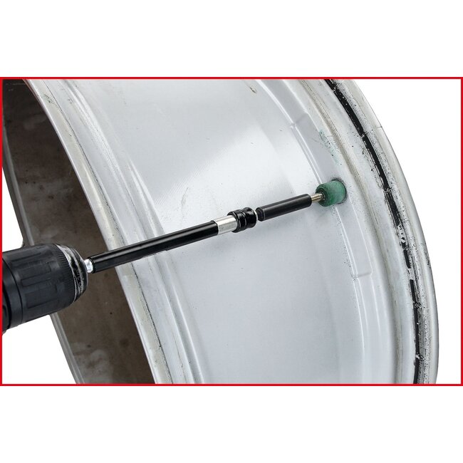 KS Tools Ventielzitting-reinigingsgereedschapset voor aluminiumvelgen - 7 delig - 100.5100