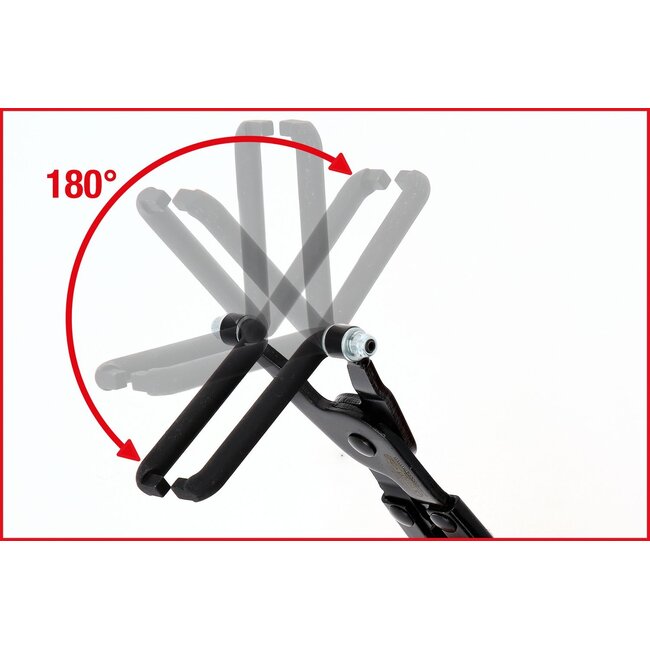 KS Tools Fuel pipe pliers for quick coupling with flexible joint - 115.0906