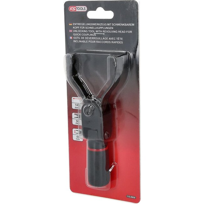 KS Tools Ontgrendelingsgereedschap met zwenkbare kop voor snelkoppelingen - 115.0909