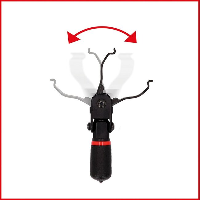 KS Tools Outil de déverrouillage avec tête inclinable pour raccords rapides - 115.0909