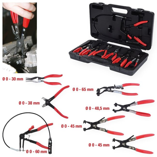 KS Tools Hose clamp pliers set, 7 pcs  - 115.1055