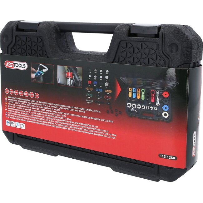KS Tools AC and fuel line connector set, 22 pcs - 115.1260
